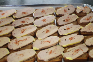 toasts foie gras